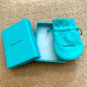 Authentic Tiffany & Co. Jewelry box and pouch